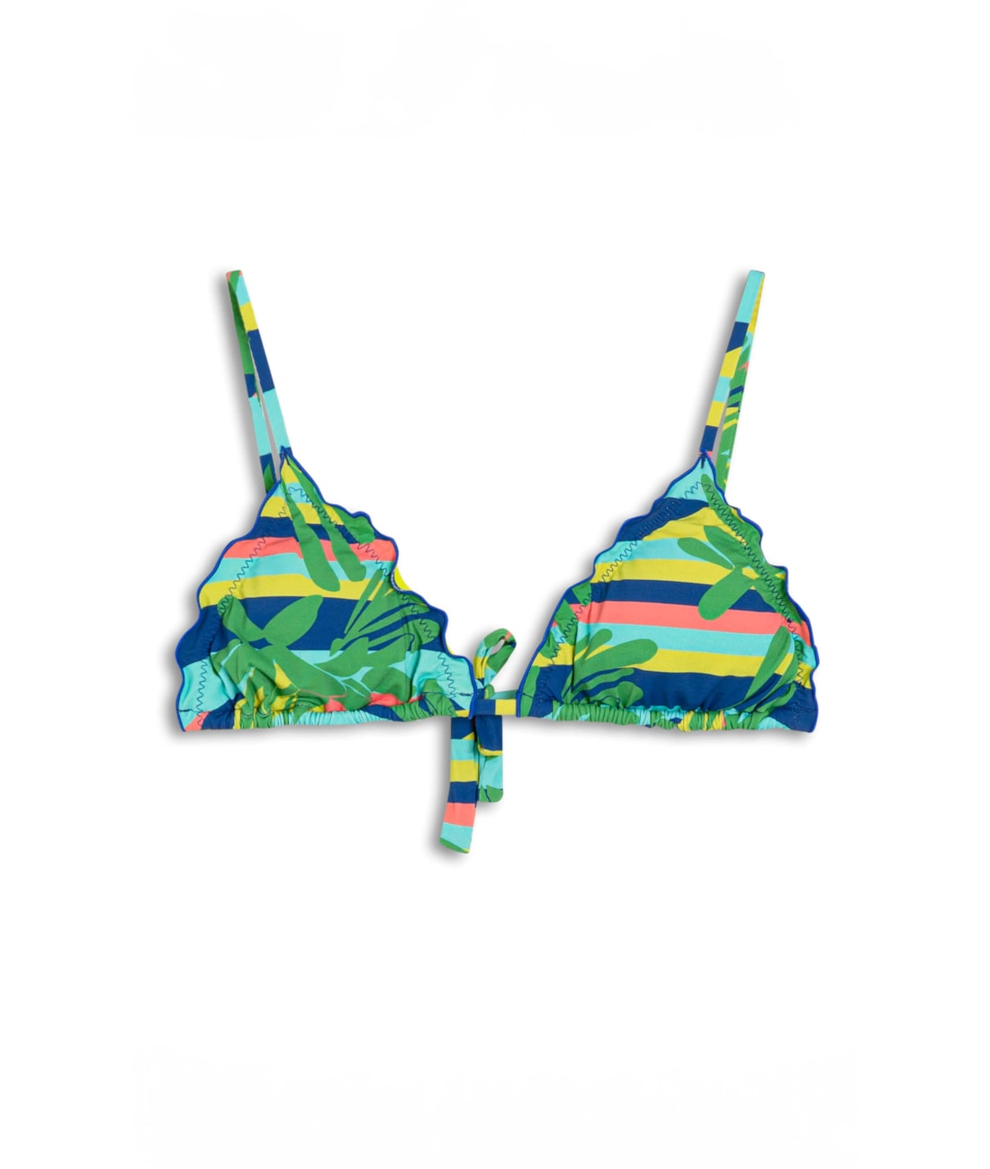 Top Cortininha Frufru Lagoa Verde Bandeira