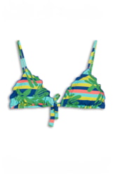 Top Cortininha Frufru Lagoa Verde Bandeira