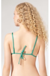 Top Cortininha Frufru Le Soleil Verde Claro