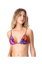 Top Cortininha Frufru Monarca Laranja