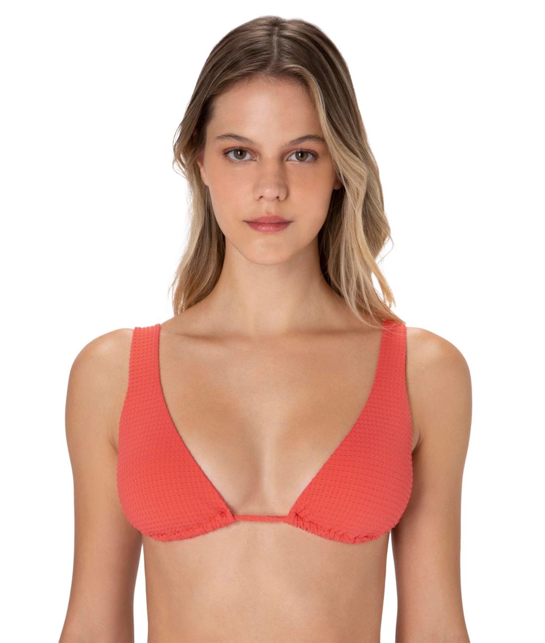 Top Cortininha Largo Dots Coral