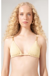 Top Cortininha Marée Amarelo Manteiga
