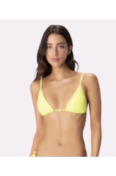 Top Cortininha Neon Amarelo