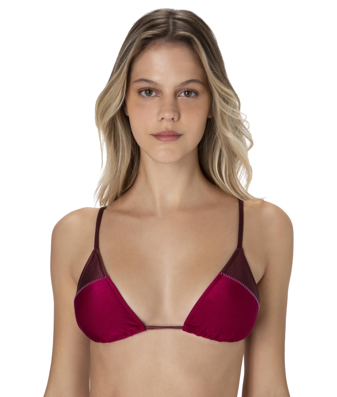 Top Cortininha Recortes Pink