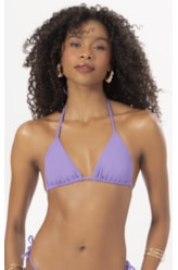 Top Cortininha Rolotê Canelado Geo Violeta