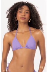 Top Cortininha Rolotê Canelado Geo Violeta