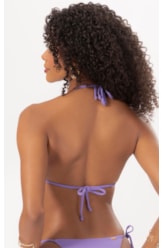 Top Cortininha Rolotê Canelado Geo Violeta