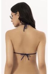 Top Cortininha Rolotê Clássicos Dark Navy