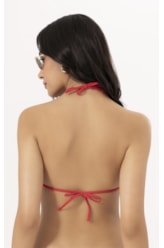 Top Cortininha Rolotê Clássicos Vermelho