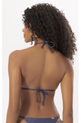Top Cortininha Rolotê Dark Navy