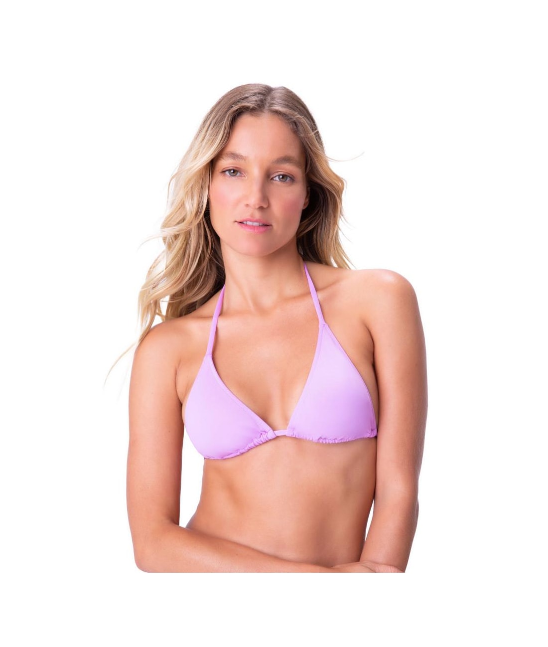 Top Cortininha Rolotê Essential Lilas