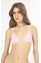 Top Cortininha Rolotê Fluid Rosa
