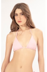 Top Cortininha Rolotê Fluid Rosa