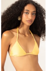 Top Cortininha Rolotê Le Soleil Amarelo Claro