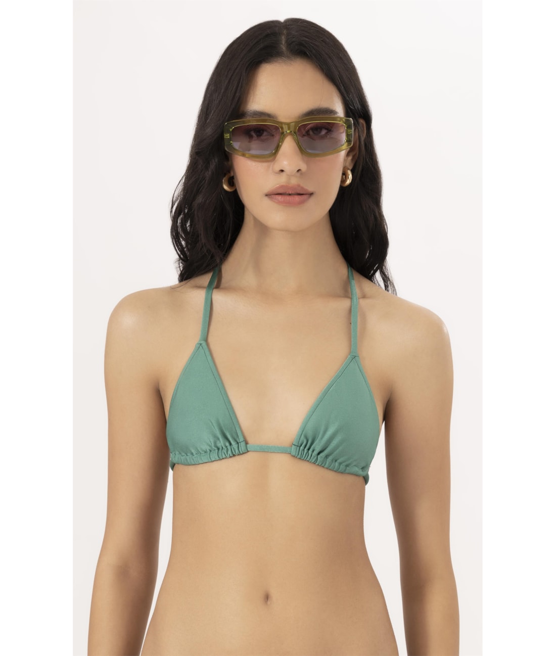 Top Cortininha Rolotê Le Soleil Verde Claro