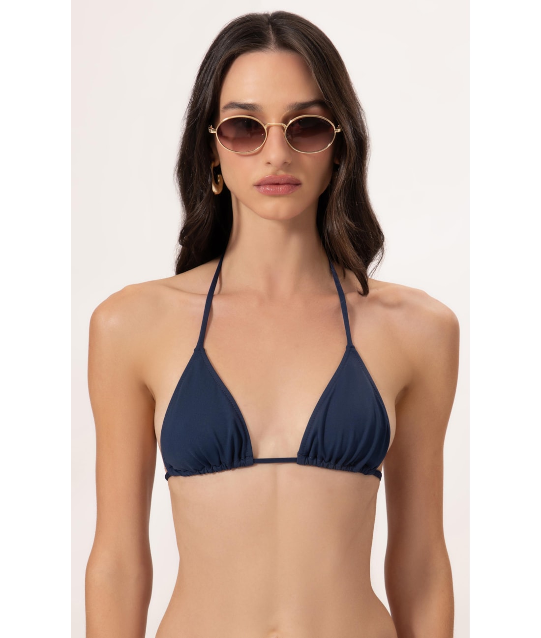 Top Cortininha Rolotê Marinho