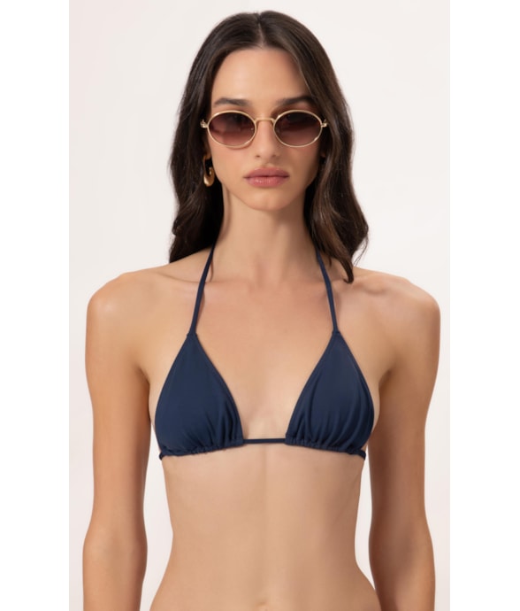 Top Cortininha Rolotê Marinho