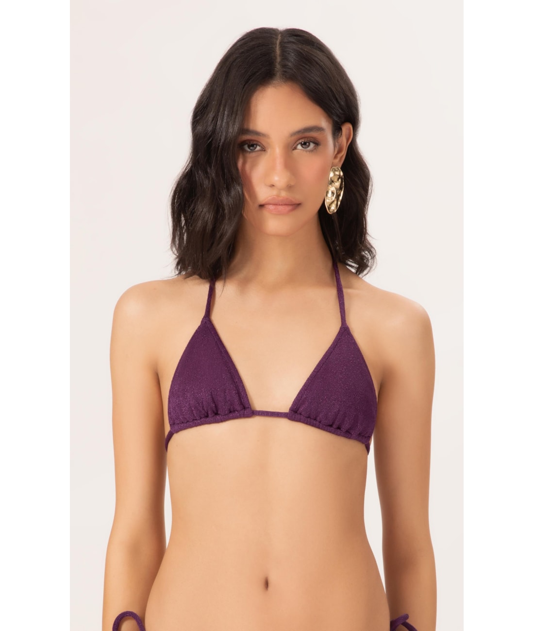 Top Cortininha Rolotê Nuage Roxo