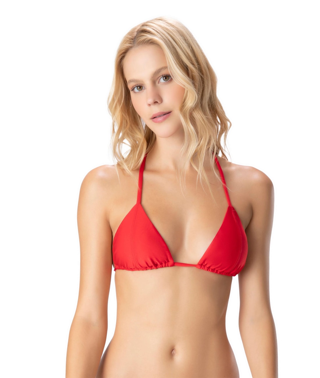 Top Cortininha Rolotê Pesponto Ártico Vermelho