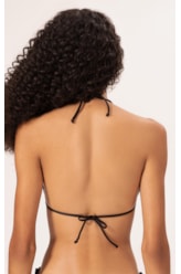 Top Cortininha Rolotê Satin Skin Preto