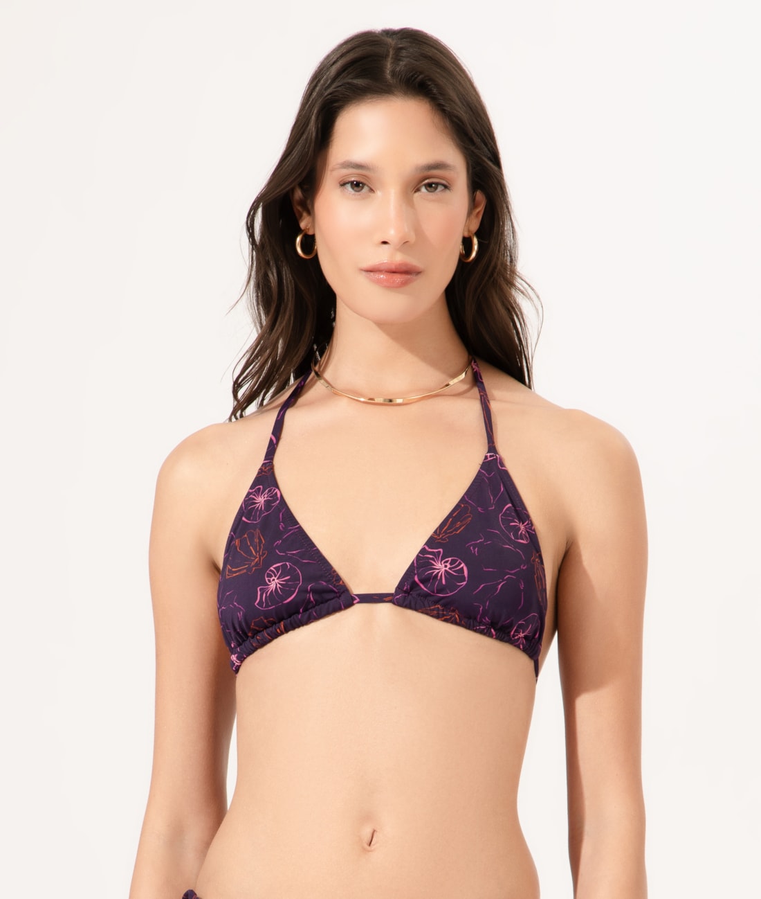 Top Cortininha Rolotê Seychelles Roxo