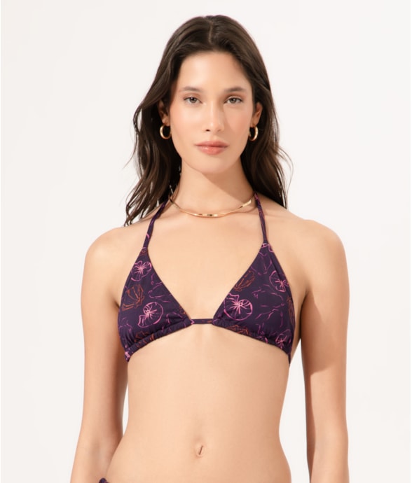 Top Cortininha Rolotê Seychelles Roxo