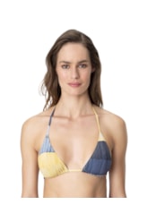 Top Cortininha Silk Amarelo
