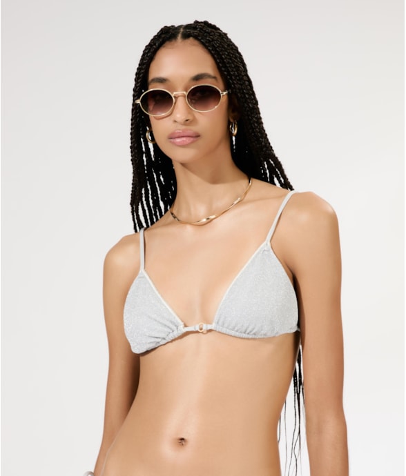 Top Cortininha Twist Hollywood Prata