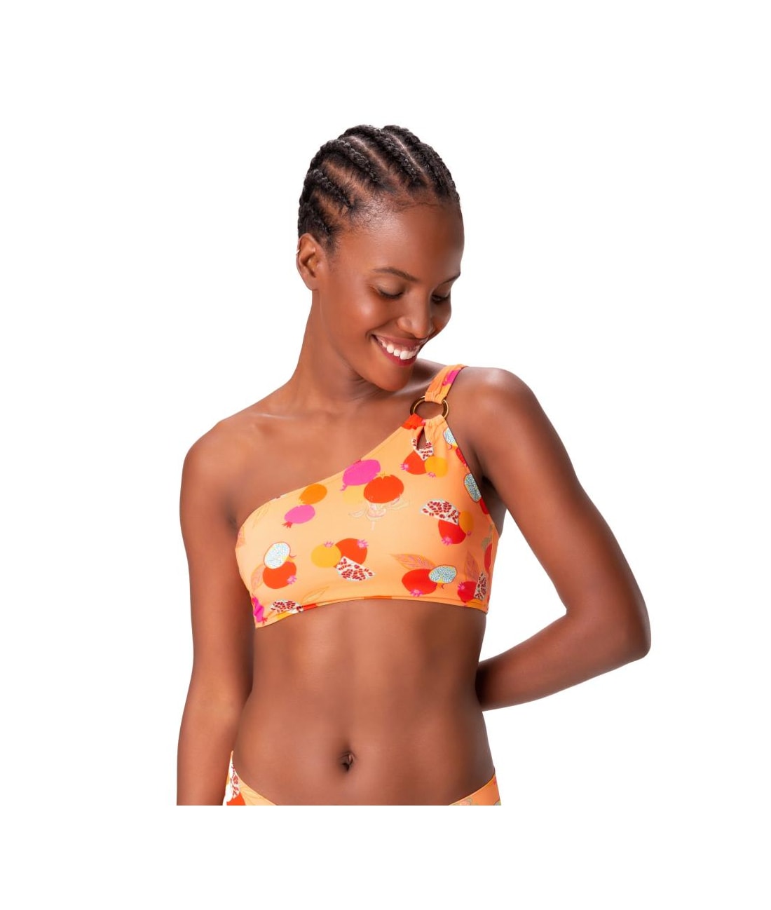 Top Cropped Argola Afrodite Laranja
