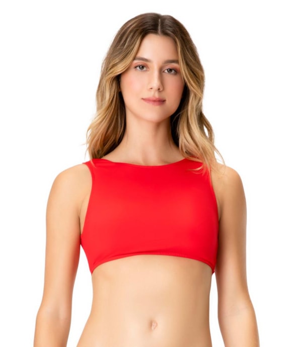 Top Cropped Kite Vermelho