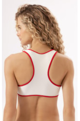 Top Cropped Nadador Apres Perola