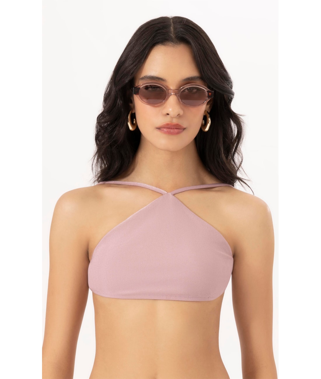 Top Frente Única Magic Rosa Dusty