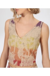 Top Jacquard Palm Springs Natural