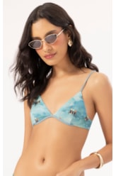 Top Meia Taça Acqua Azul Claro