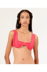 Top Meia Taça Alça Lenço Comfort Le Soleil Magenta