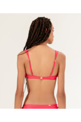 Top Meia Taça Alça Lenço Comfort Le Soleil Magenta