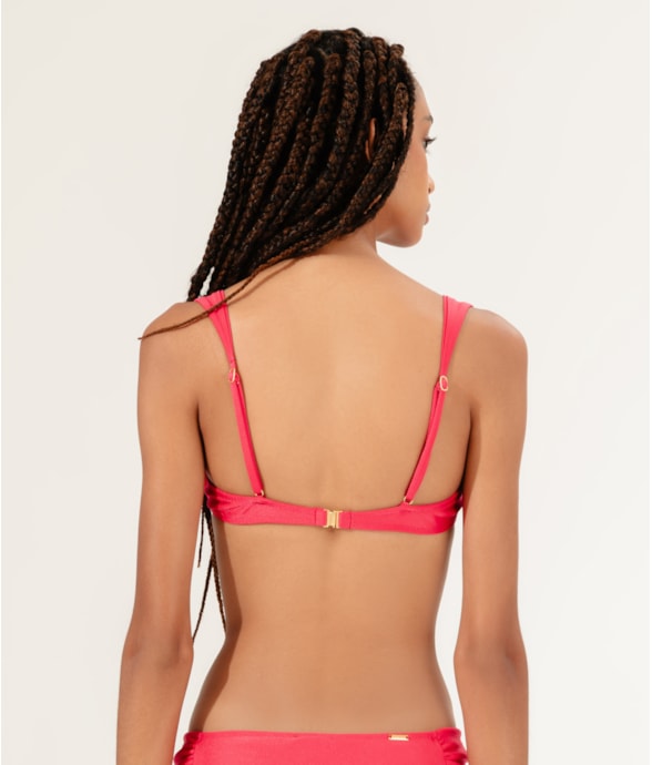 Top Meia Taça Alça Lenço Comfort Le Soleil Magenta