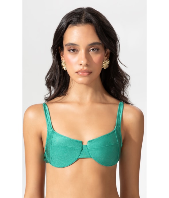 Top Meia Taça Arco Comfort Le Soleil Verde Claro