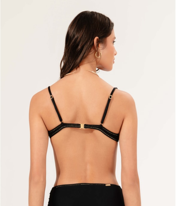 Top Meia Taça Arco Pop Preto