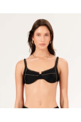 Top Meia Taça Arco Pop Preto