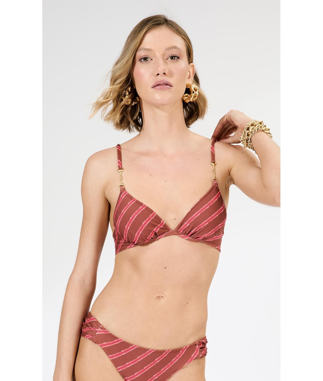Top Meia Taça Bridão Comfort Los Angeles Cereja