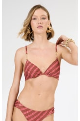 Top Meia Taça Bridão Comfort Los Angeles Cereja