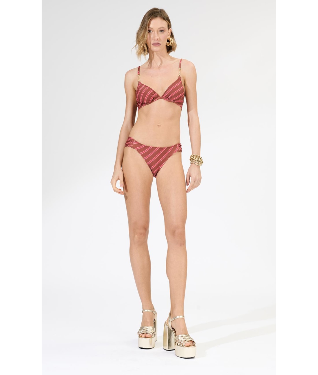 Top Meia Taça Bridão Comfort Los Angeles Cereja