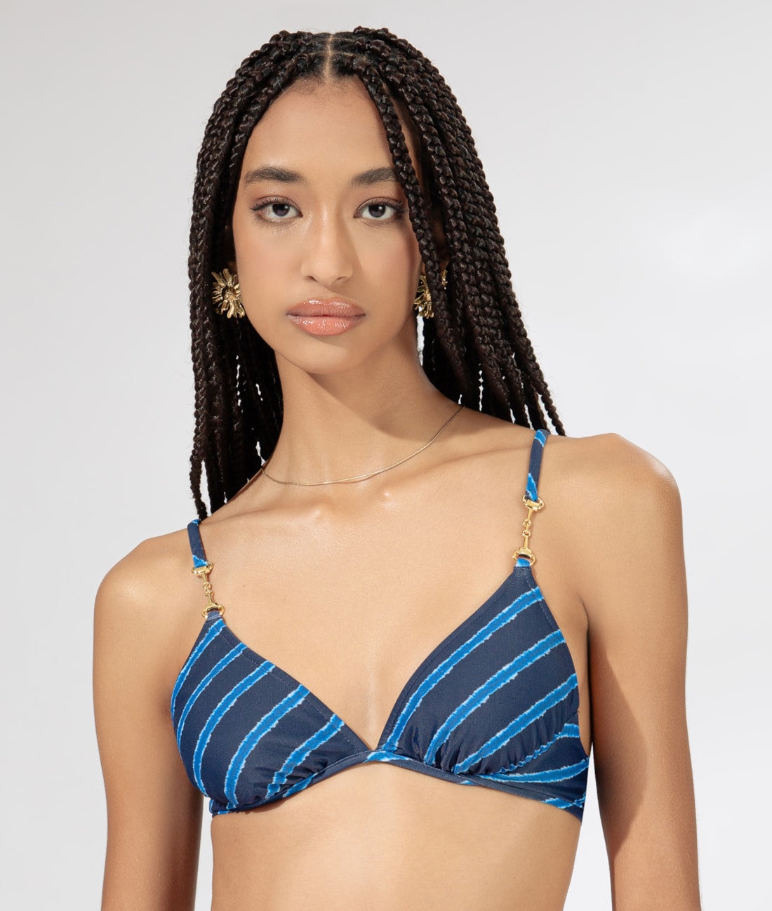 Top Meia Taça Bridão Comfort Los Angeles Marinho