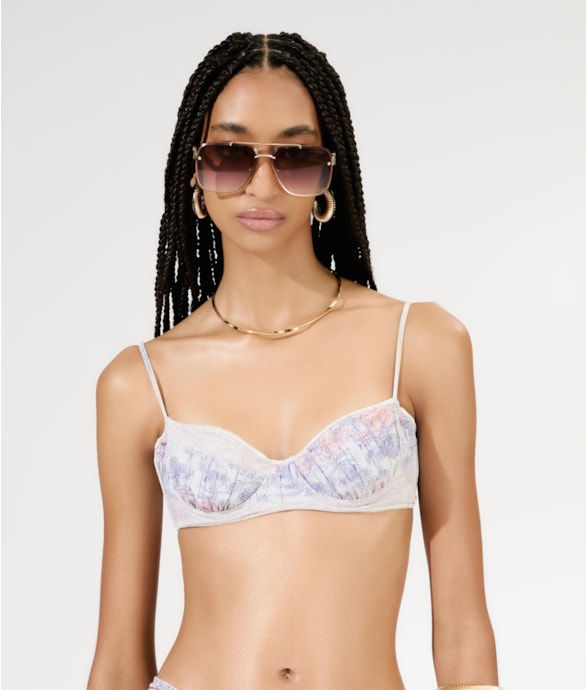 Top Meia Taça Bustiê Twist Palm Springs Natural
