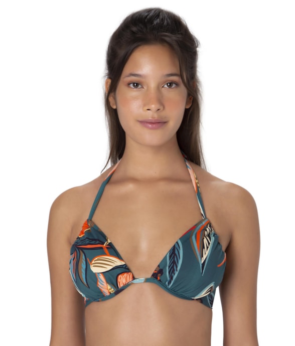 Top Meia Taça Canal Comfort Angela Petroleo