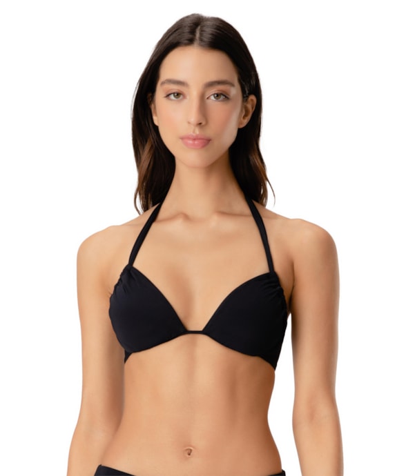 Top Meia Taça Canal Comfort Clássicos Preto