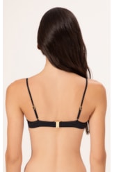 Top Meia Taça Clean Draping Preto