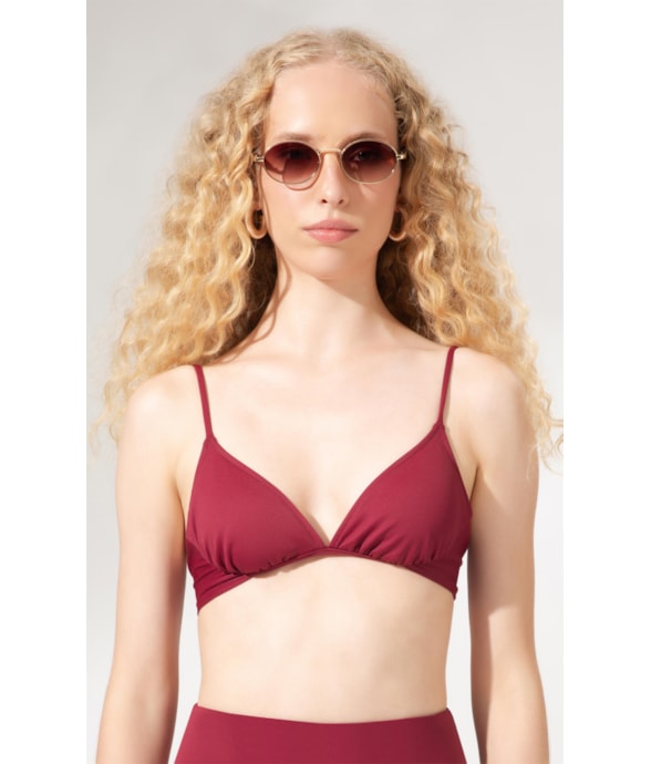 Top Meia Taça Comfort Allure Bordeaux