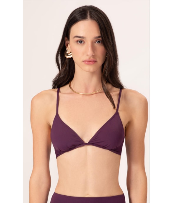 Top Meia Taça Comfort Clássicos Beringela